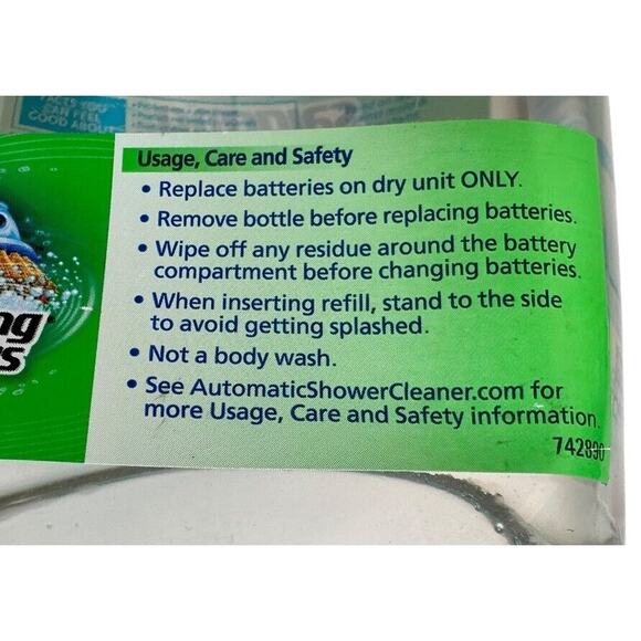 Scrubbing Bubbles Automatic Shower Cleaner Refill Glade Refreshing Spa 34 oz - Picture 6 of 6